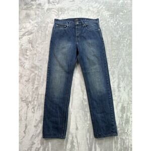 RCVA Jeans Mens Sz 32x32 Dark Blue New Normal Denim Straight Leg Grunge Street